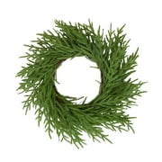 Lilixerw Norfolk Pine Wreath for Front Door,Real Touch Norfolk Pine Wreath Artificial Green Wreath Greenery Realistic Wreath Holiday Decoration,for Home Decor